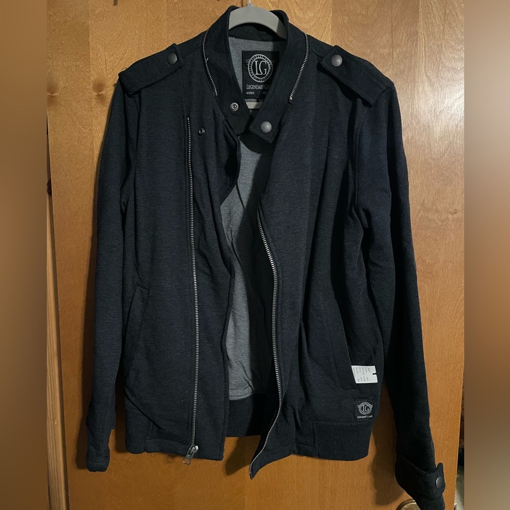 Dark Gray Legendary Goods Zip-Up Jacket